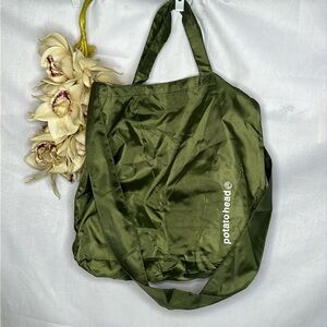 NWOT Olive green eco friendly tote bag from potato head Bali